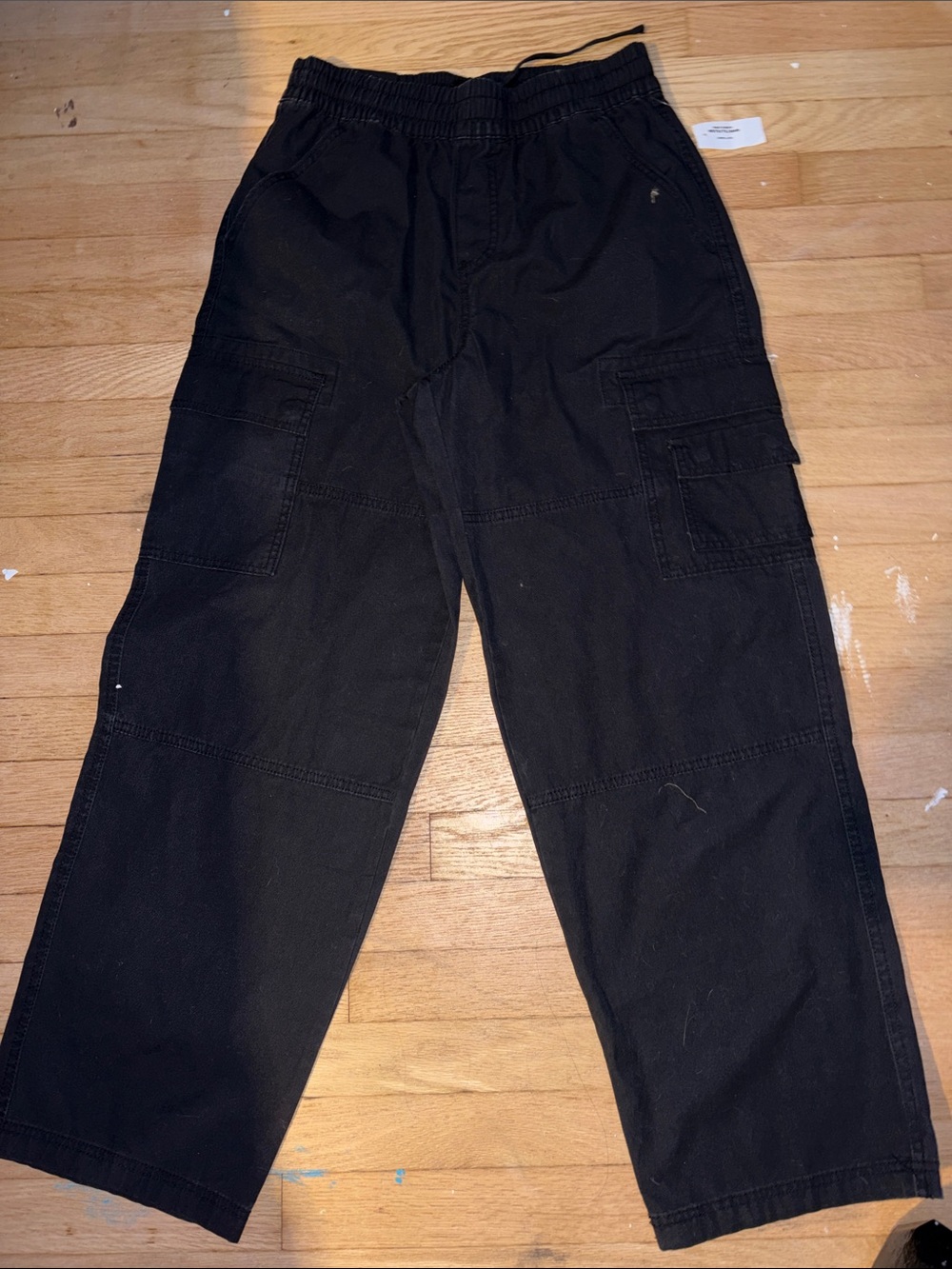 RSQ Black Cargo Pants with Elastic Waist